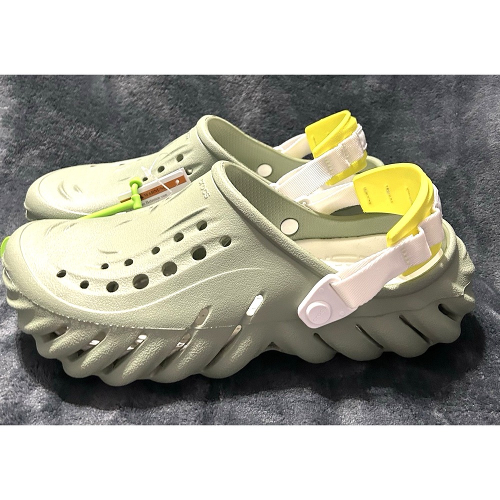 Crocs Echo Clog Moss Vented Straps Slip On Size Men 8 Women 10 Unisex